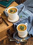 Creamy lentil & sweet potato served in cups