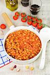 Pisarei e fasoi (traditional Italian pasta with borlotti beans)