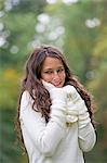 Portrait of a woman in the park