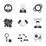 Management icons. Business strategy concept