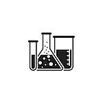 Laboratory and Medical Services Icon. Flat Design. Isolated.