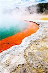 An image of the hot sparkling lake in New Zealand