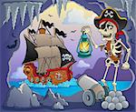 Pirate cove topic image 3 - eps10 vector illustration.