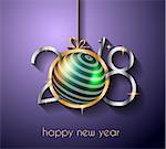 2018 Happy New Year Background for your Seasonal Flyers and Greetings Card or Christmas themed invitations,posters and banners.