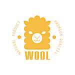 Wool Yellow Product Logo Design Vector Classic Style Design On White Background