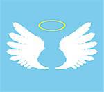 vector illustration of angel wings icon