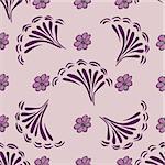 Abstract flower pattern background. Vector texture Floral seamless backgrounds.