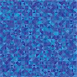 Illustration  with Abstract Blue  Background. Graphic Design Useful For Your Design. Blue Polygonal Texture.