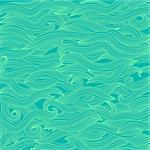 Abstract Green Wave Background. Abstract Wave Pattern.