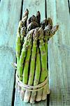 A bundle of fresh green asparagus