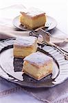 Puff pastry slices with vanilla cream