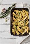 Rosemary potatoes ready to roast