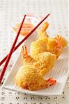 Battered prawns with the chilli dip (Asia)