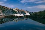 The glassy surface of water at Happo ike