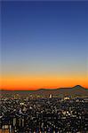 Tokyo cityscape at sunset