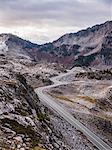 Winding road by Mount Baker, Washington, USA