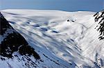 Snowcapped mountain landscape