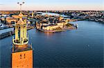 Stockholm cityscape with Stockholm City Hall, Sweden