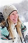 Portrait of smiling skier