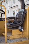 Driving seat of a bulldozer