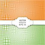 Set of Abstract Halftone Backgrounds. Vector Illustration.