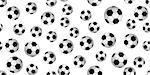 Seamless soccer ball pattern background. vector illustration