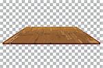 vector empty wooden shelf Table isolated background