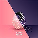 A easter Egg abstract design. Vector illustration