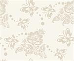 Floral and butterflies vintage rustic seamless pattern. Background can be used for wallpaper, fills, web page, surface textures.