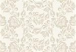 Vintage floral seamless pattern. . Seamless texture with flowers. Endless floral pattern.