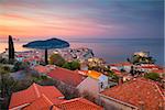 Beautiful romantic old town of Dubrovnik during sunrise.