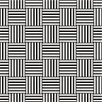 Vector Seamless Pattern. Modern Stylish Interlacing Lines Texture. Geometric Striped Ornament. Monochrome Linear Braids