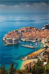 Beautiful romantic old town of Dubrovnik during sunny day, Croatia,Europe.