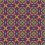 ethnic pattern for fabric. Abstract geometric mosaic vintage seamless pattern ornamental.