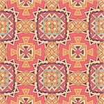 Abstract seamless ornamental vector tiles pattern for fabric