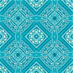 Abstract vintage seamless ornamental pattern tiles for fabric