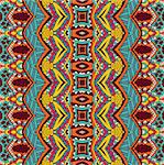 ethnic tribal festive pattern for fabric. Abstract geometric colorful seamless pattern ornamental.