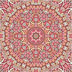 cute abstract floral mandala seamless pattern background