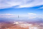 Salar de Uyuni salt flats desert, Andes Altiplano, Bolivia