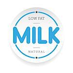 Low Fat Milk stamp sign vector