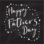 Father's Day background with chalkboard design