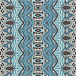 Ethnic folk seamless pattern. Tribal art print. Colorful border background texture.