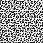 White Leopard skin seamless pattern. African animals concept endless background, repeating texture. Vector illustration