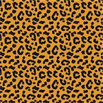 Leopard skin seamless pattern. African animals concept endless background, repeating texture. Vector illustration