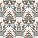 Vintage damask seamless pattern. Victorian style wallpaper medallion flower design