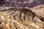 Zabriskie Point rock formation landscape in Death Valley National Park, California, USA