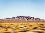 Blurred motion landscape in Death Valley National Park, California, USA