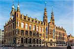 The Former Amsterdam Main Post Office, currently a shopping mall known as Magna Plaza on Nieuwezijds Voorburgwal in Amsterdam, Holland