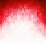 Abstract red light template background. Triangles mosaic