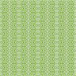 Abstract ornament on greenery seamless pattern background. Vector decoration, trend color 2017